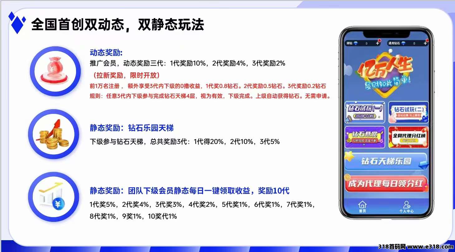 钻石乐园，首码**模式，每天花一秒搞米