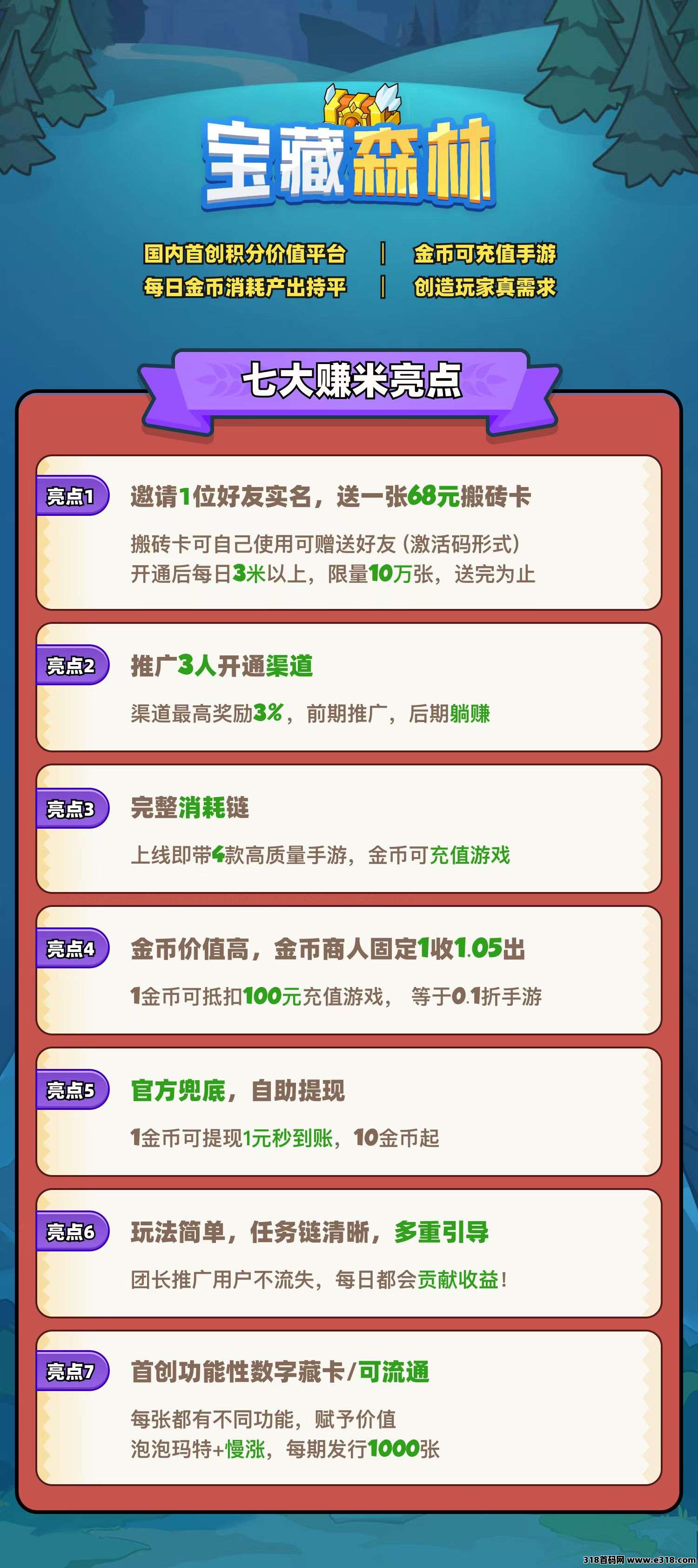 2025最新预热项目！宝藏森林！稳定管道收益，欢迎团队长对接！