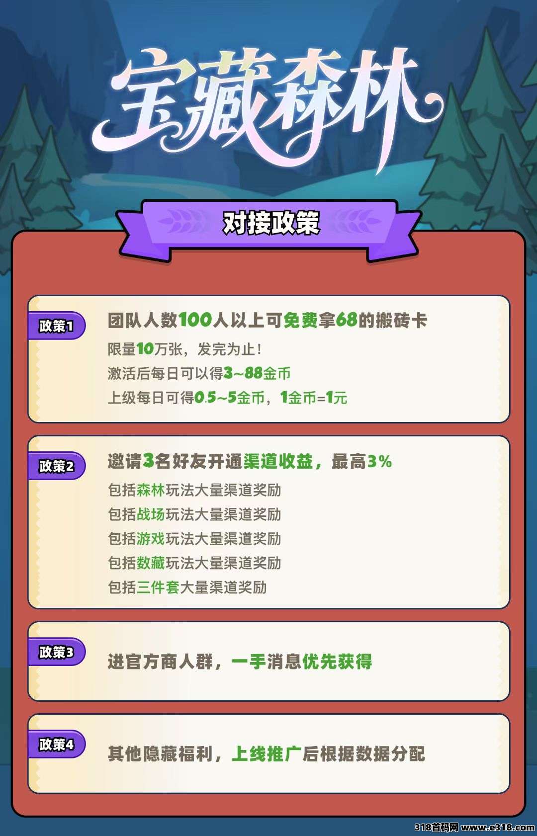 2025最新预热项目！宝藏森林！稳定管道收益，欢迎团队长对接！