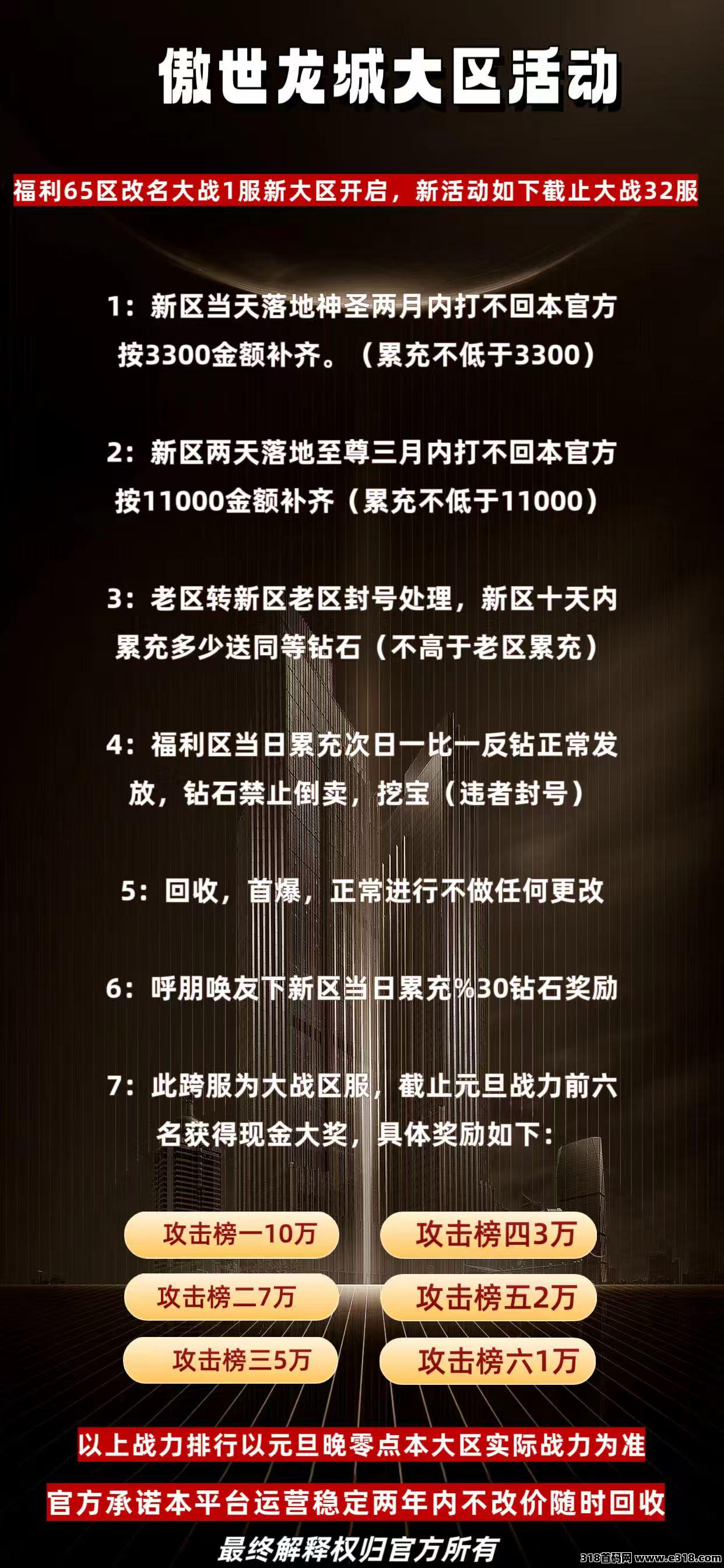 傲视龙城传奇手游，高爆打金服，神圣至尊官方兜底！快来了解试玩吧