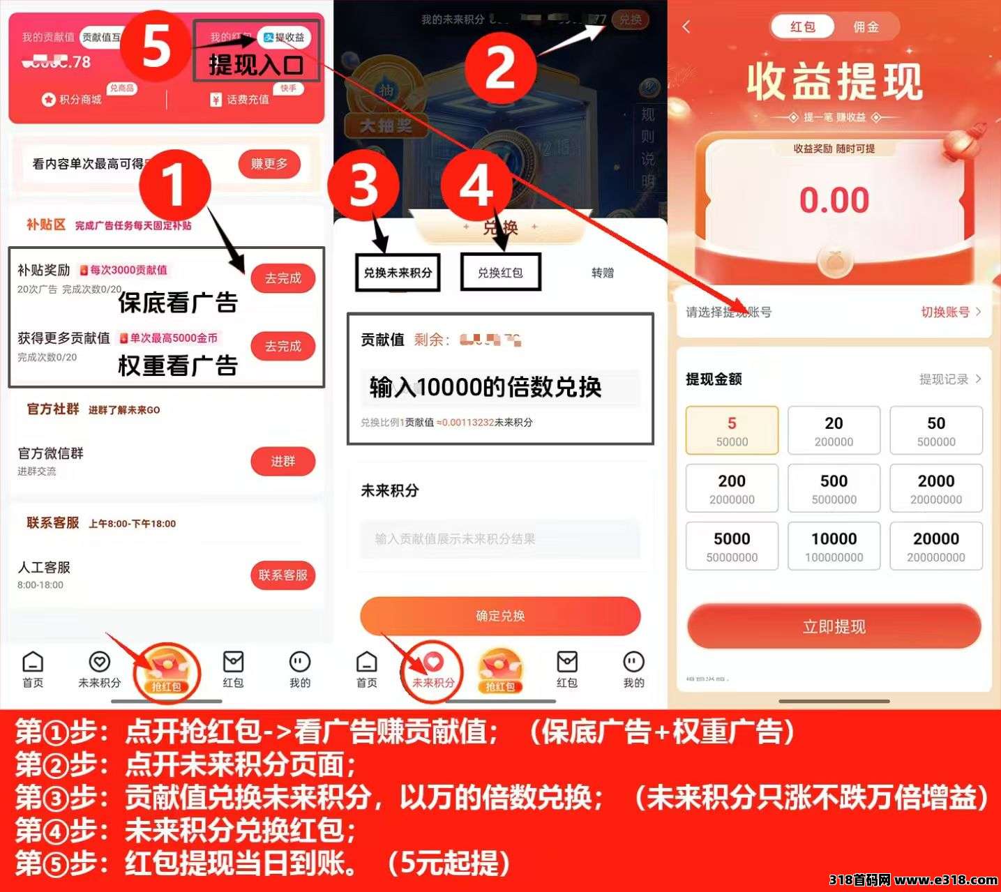 未来GO保底看广告，不养机！积分每天还在上涨！ 多号多撸