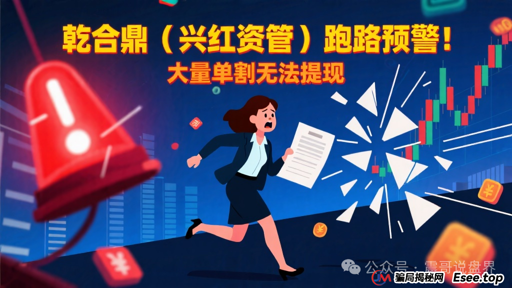 乾合鼎（兴红资管）跑路预警！大量单割无法提现