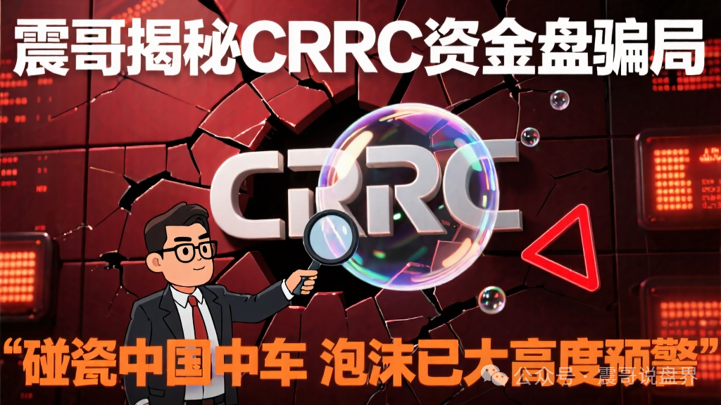 震哥揭秘CRRC资金盘骗局，碰瓷中国中车，泡沫已大，高度预警